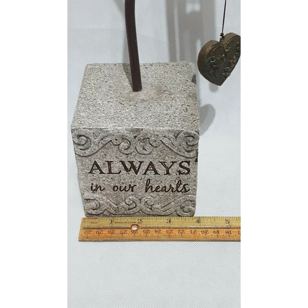 Pet Memorial Wind Chimes Gray Dog Cat Loss Sympathy Remembrance Gift Outdoor